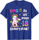 OMG It's My 18th Birthday Girls Party Outfit Unicorn , black T-Shirt - T-Shirt | Royal
