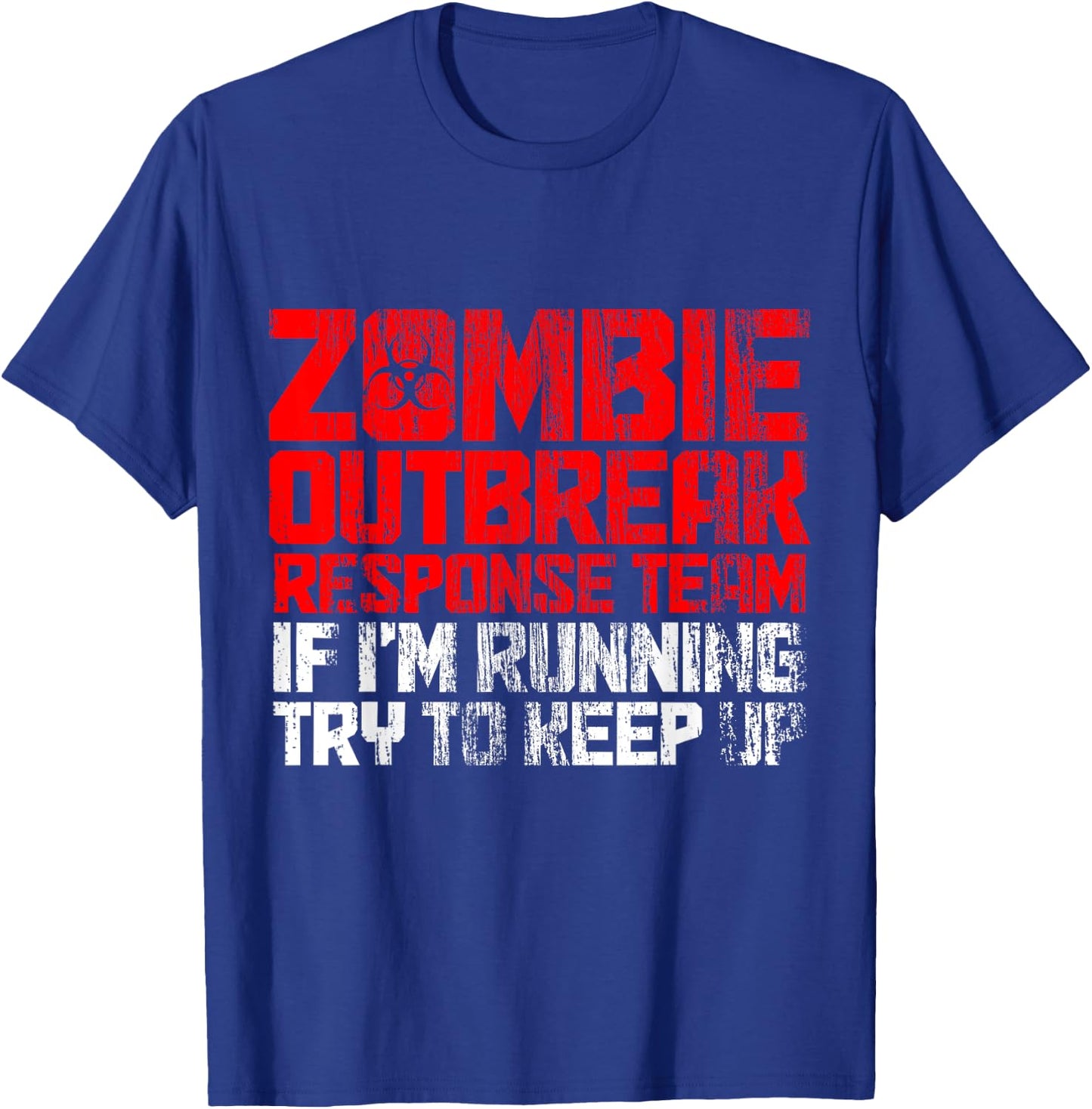 Zombie Hunter Team Funny Halloween Matching Group Costume T-Shirt - T-Shirt | Royal