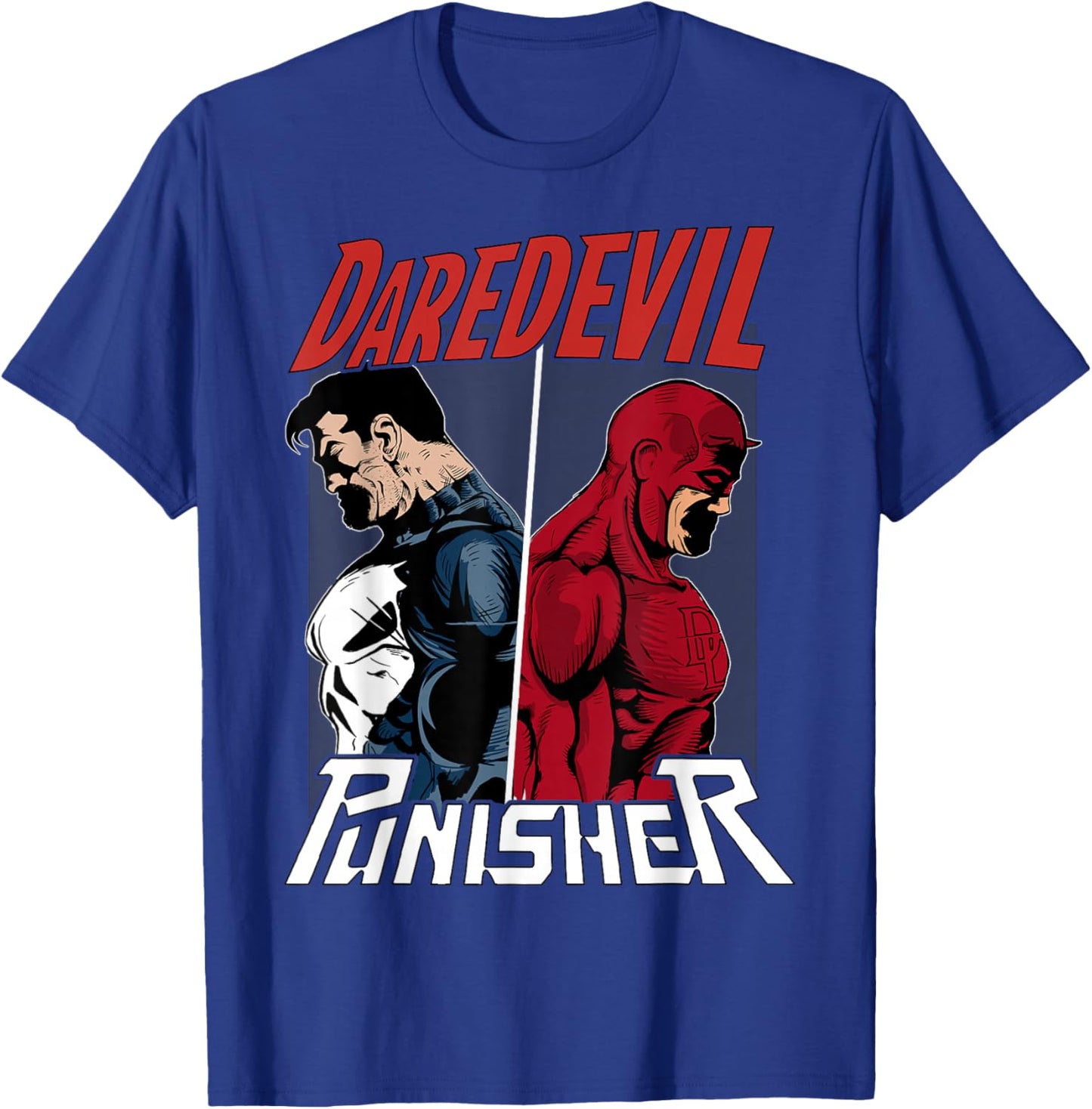 Marvel Daredevil The Punisher Only One Way Graphic Small T-Shirt - T-Shirt | Royal