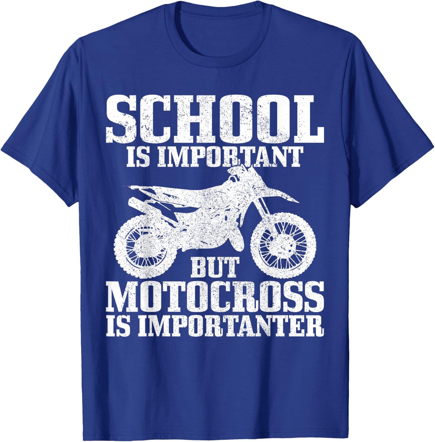 Motocross MX Enduro Freestyle Motorcycle Gift T-Shirt - T-Shirt | Royal
