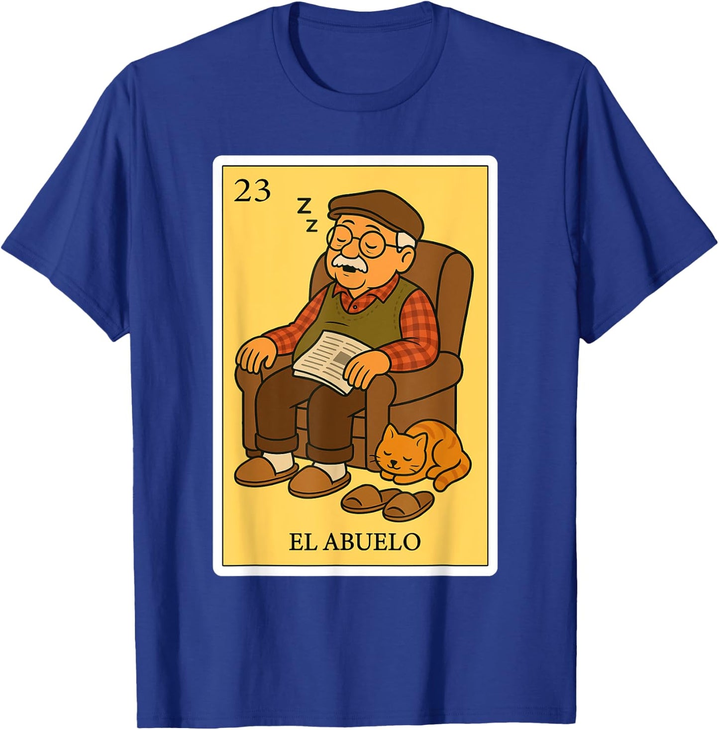 El Abuelo Dormilón | Spanish-Mexican Bingo Gifts for Abuela T-Shirt - T-Shirt | Royal