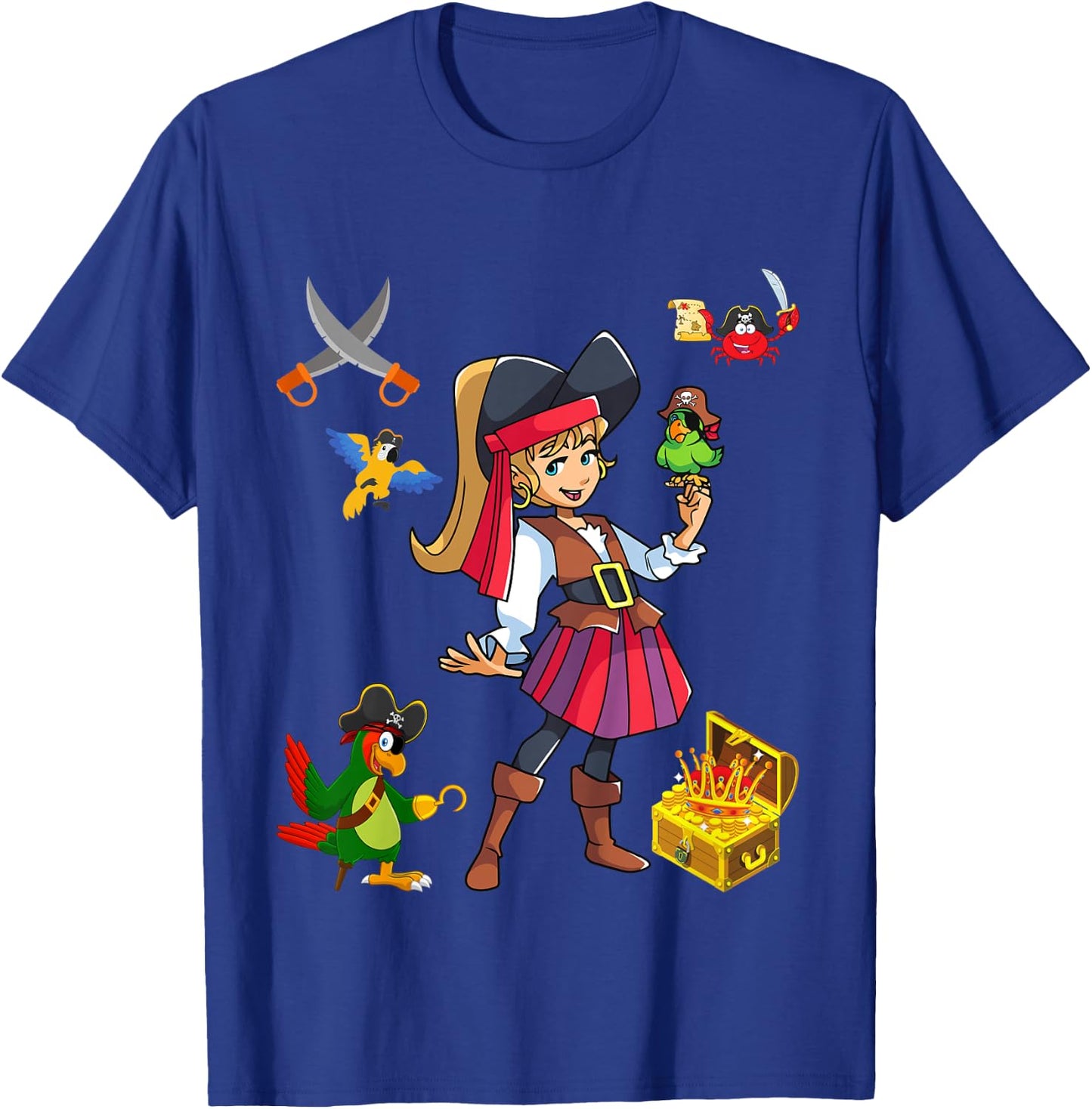 Kinder Piratenmädchen kleiner Pirat T-Shirt - T-Shirt | Royal