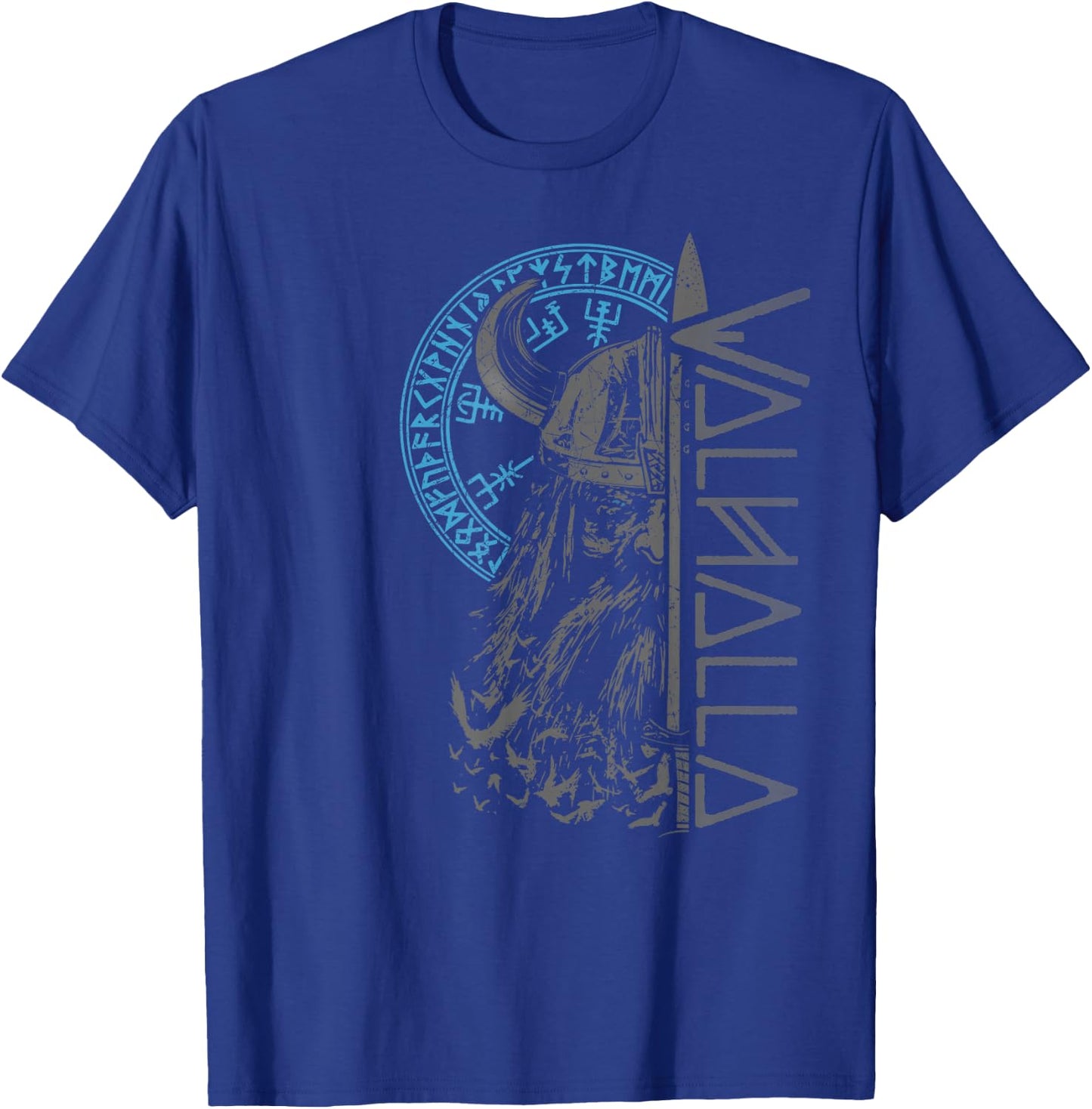 Wikinger Krieger Schwert Walhalla Runen Nordischer Kompass T-Shirt - T-Shirt | Royal