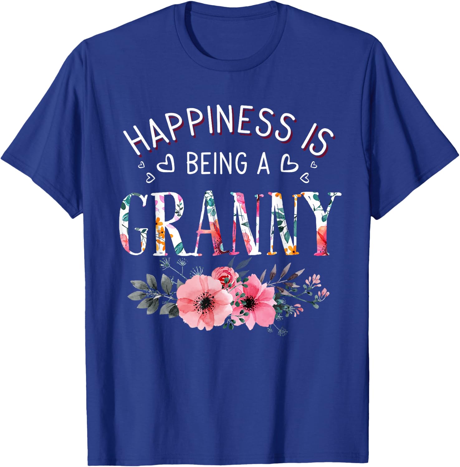 Happiness is being a Granny Announcement Mothers Day T-Shirt - T-Shirt | Royal