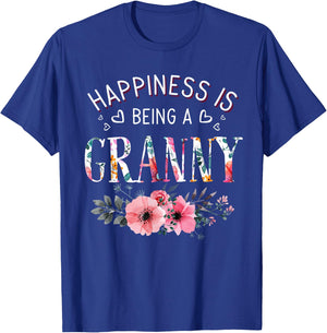 Happiness is being a Granny Announcement Mothers Day T-Shirt - T-Shirt | Royal