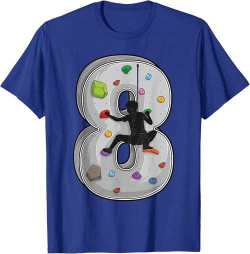 8 Years Old Climbing 8th Birthday Adventure Climbing , black, s