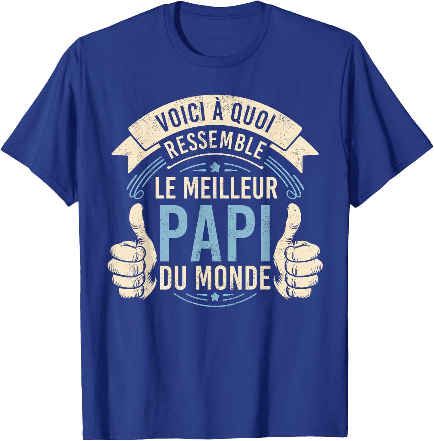 Grandfather's Day - Best Grandpa - Super Papy T-Shirt - T-Shirt | Royal