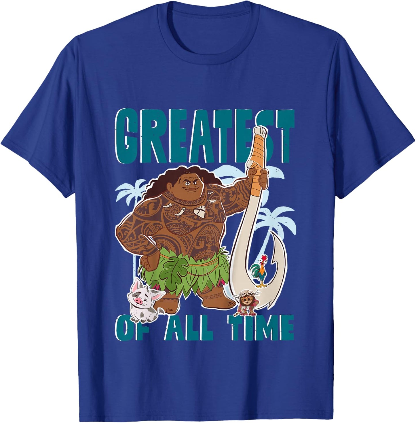 Kids Moana 2 Maui Greatest , Blue, 2 T-Shirt - T-Shirt | Royal