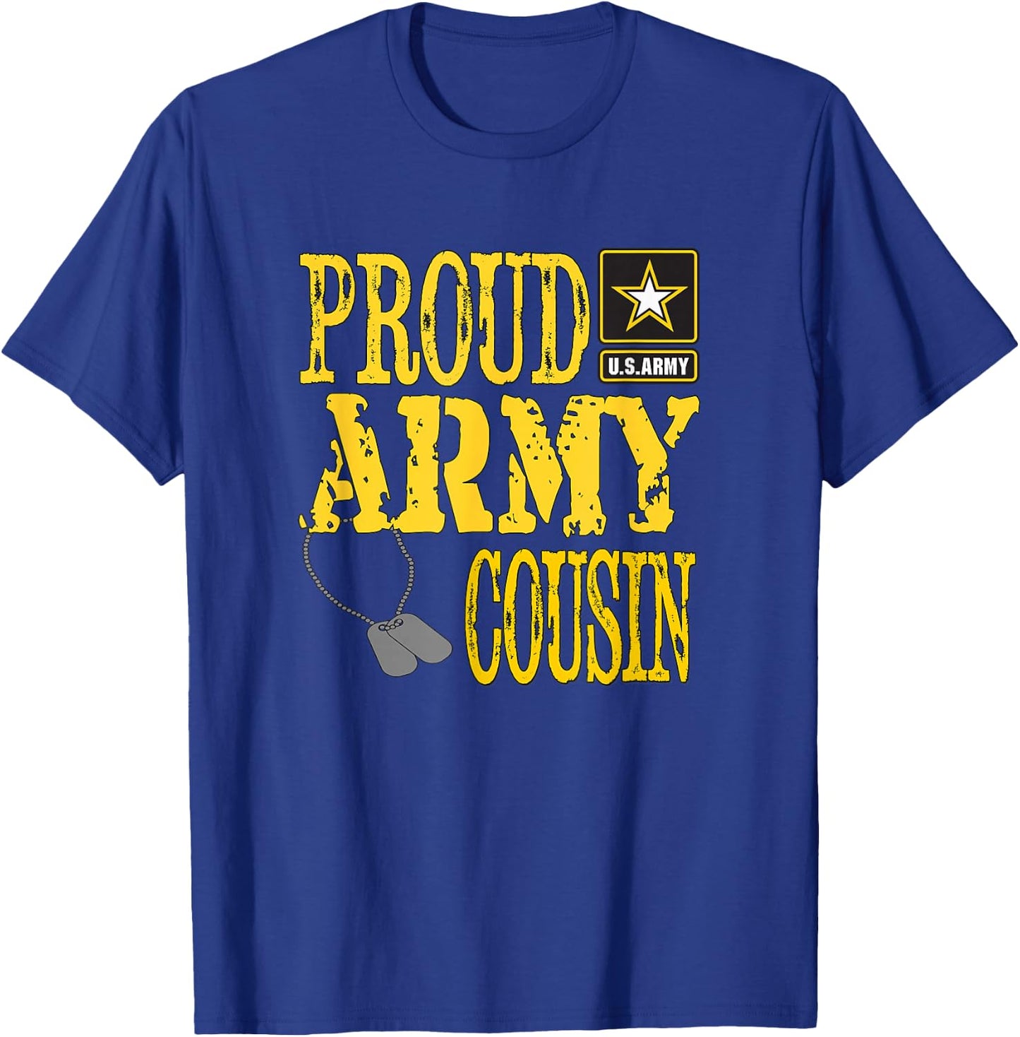 Proud Army Cousin Military Pride T-Shirt - T-Shirt | Royal
