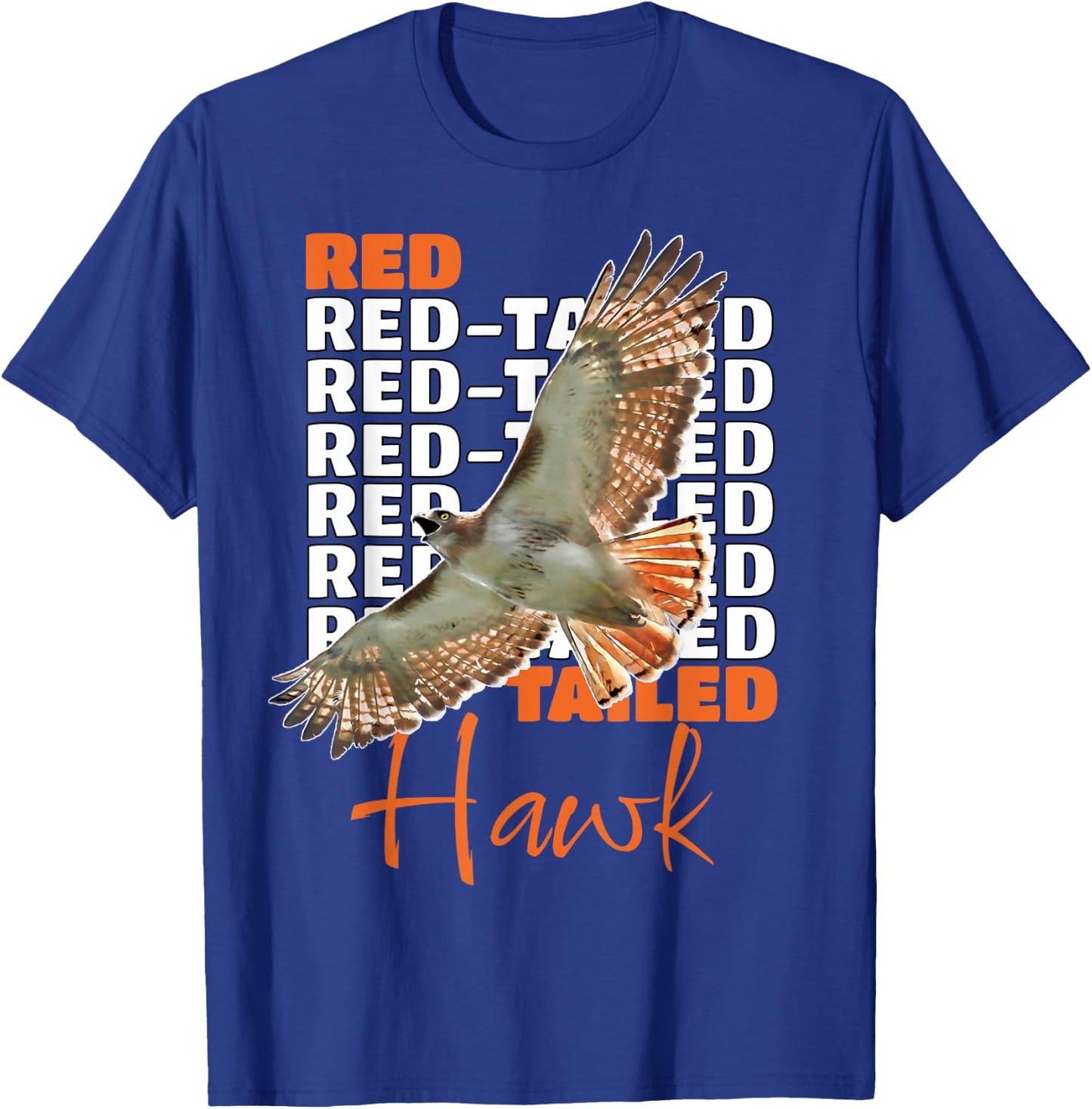 Red-Tailed Hawk Soaring T-Shirt - T-Shirt | Royal