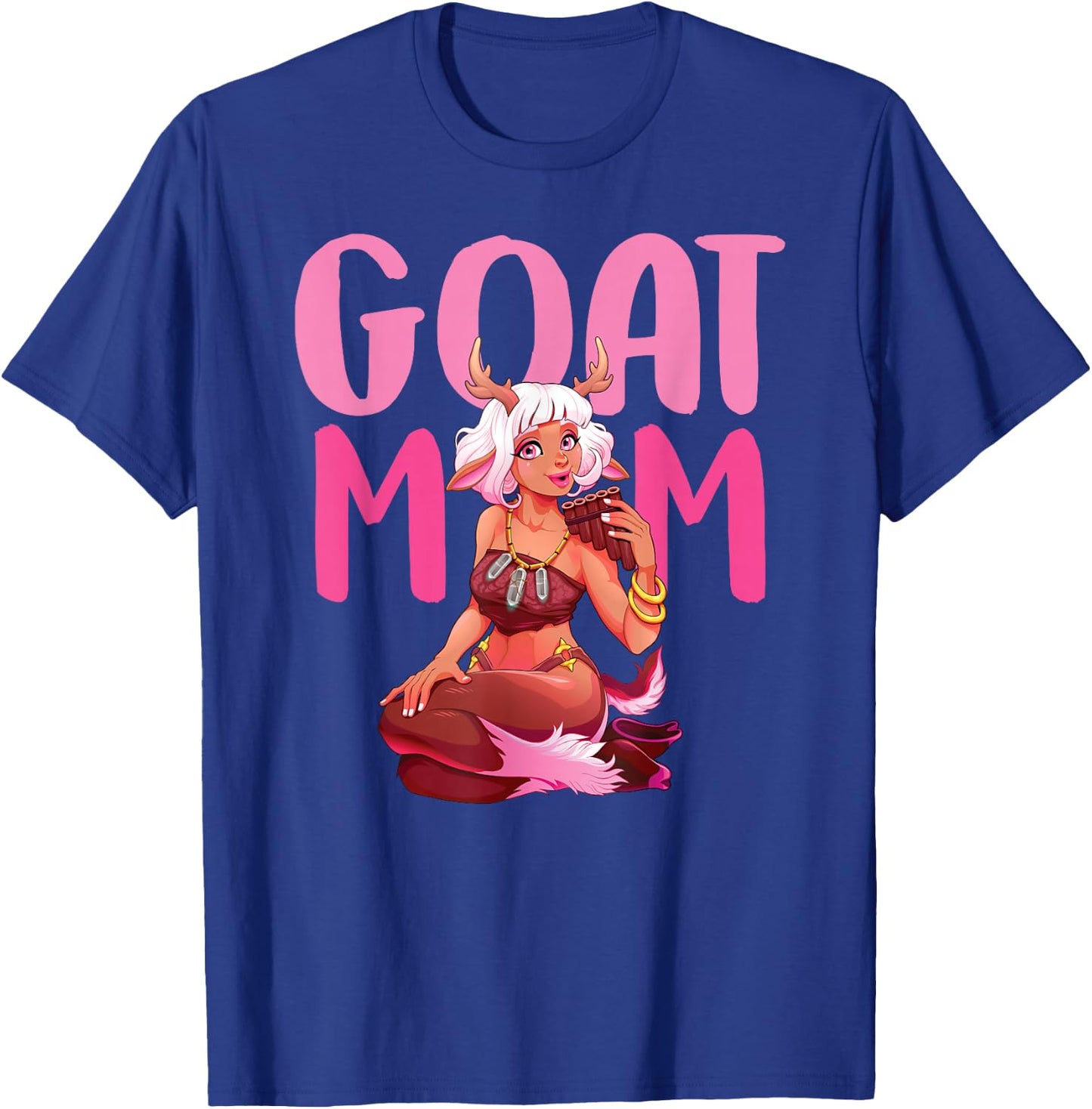 Goat Mom Mama Lady T-Shirt - T-Shirt | Royal