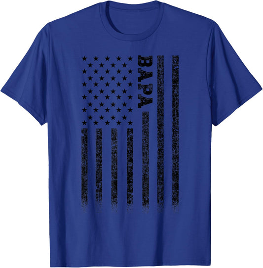 Bapa American Flag T-Shirt - T-Shirt | Royal