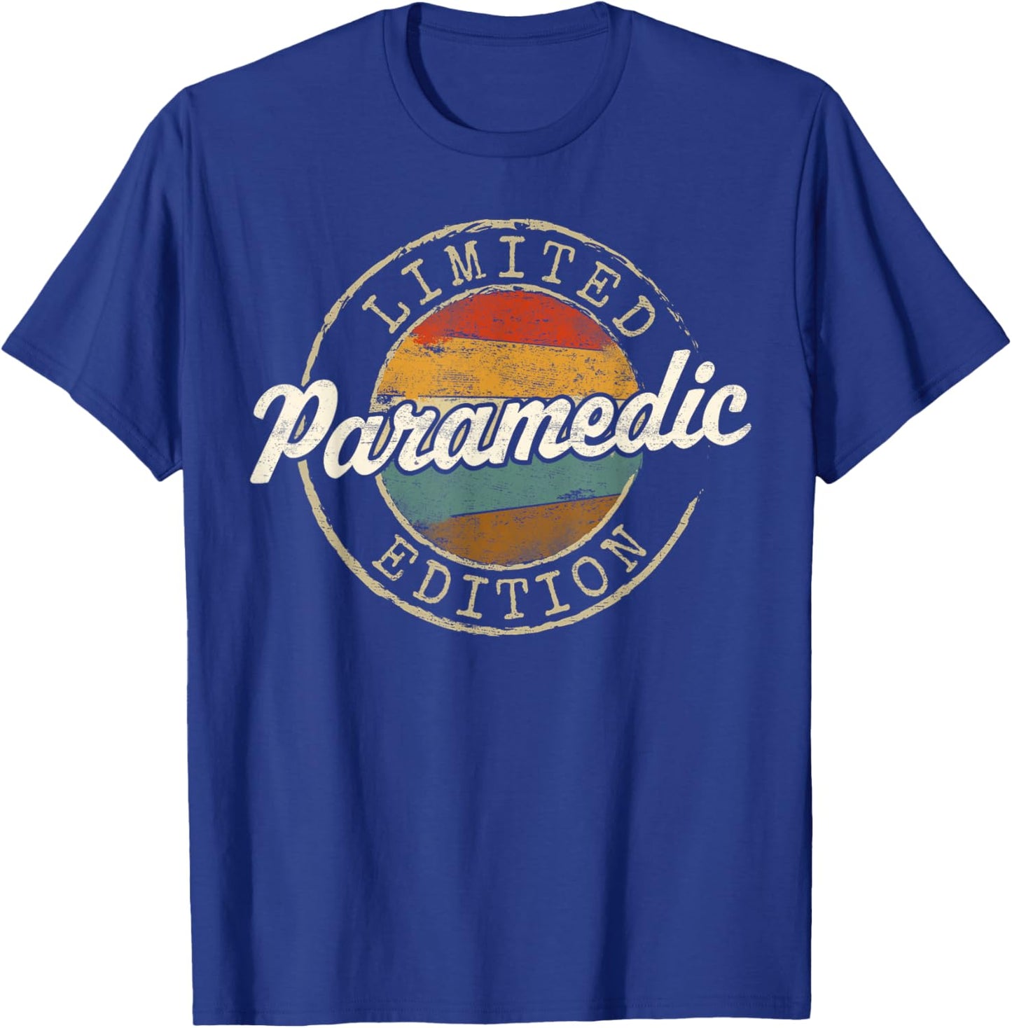 Paramedic Limited Edition Vintage Stamp EMS T-Shirt - T-Shirt | Royal
