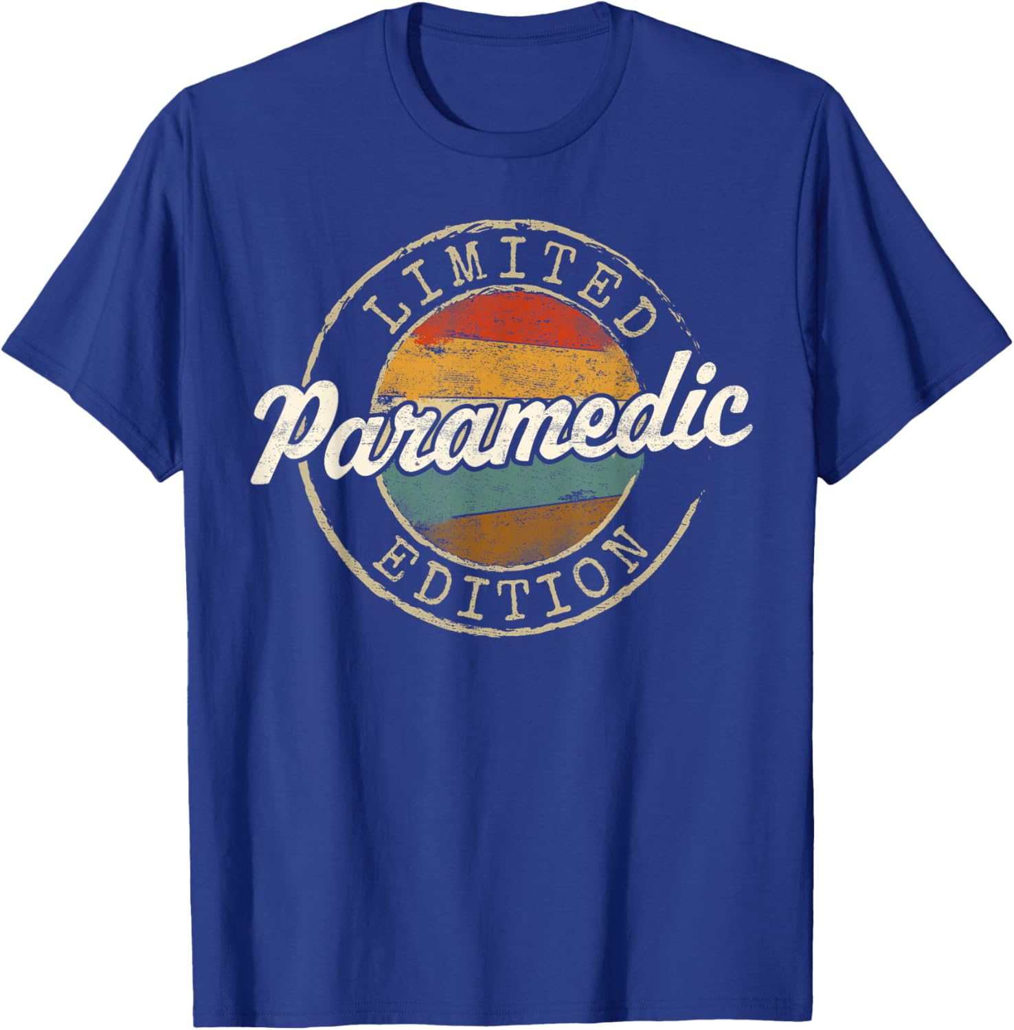 Paramedic Limited Edition Vintage Stamp EMS T-Shirt - T-Shirt | Royal