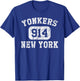 Yonkers New York Area Code Vintage Retro T-Shirt - T-Shirt | Royal