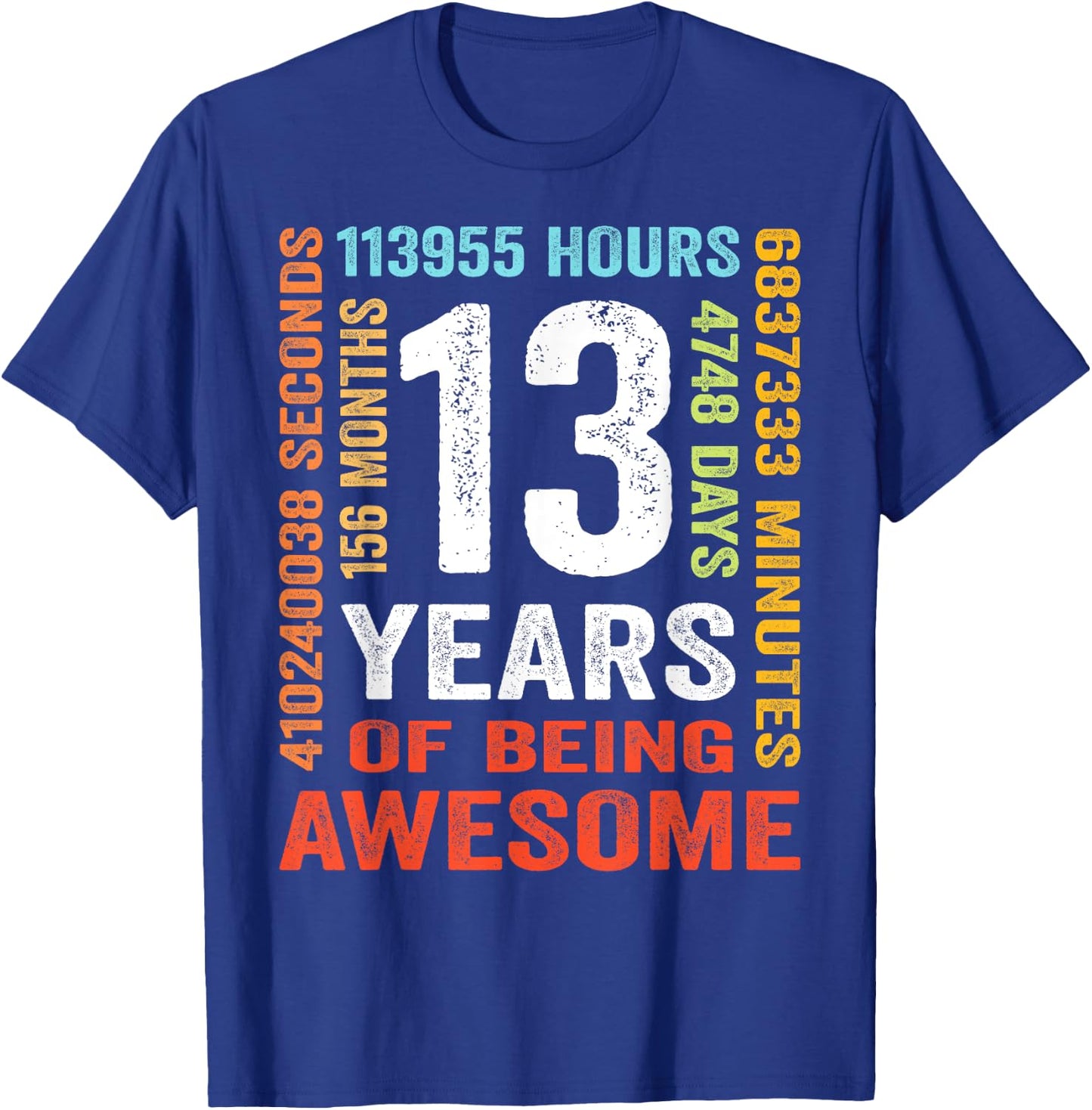 Geburtstag 13 Geschenke Shirt 13 Jahre Jungen Mädchen T-Shirt - T-Shirt | Royal