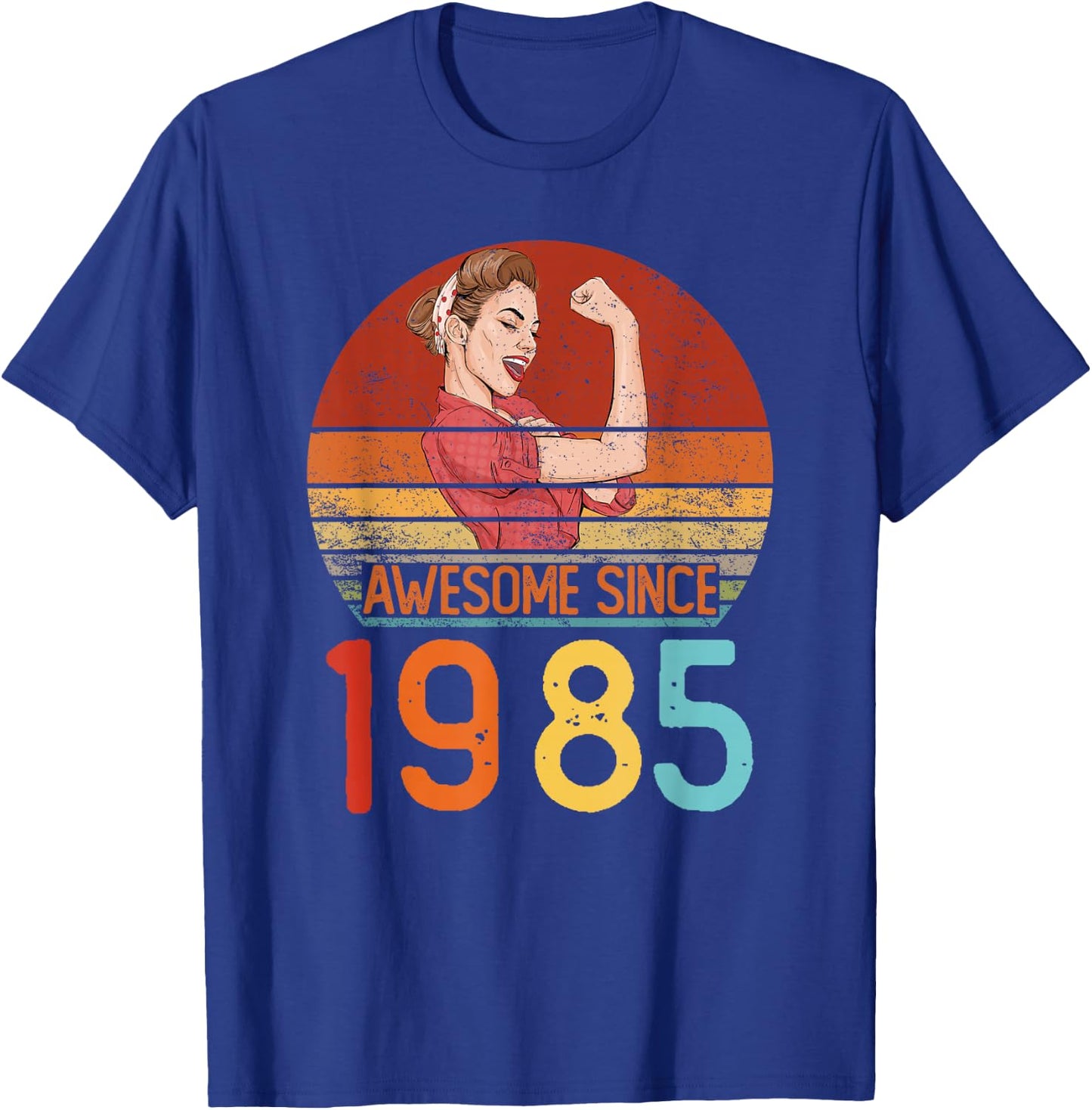Awesome Since 1985 Birthday Women Vintage 40th Birthday T-Shirt - T-Shirt | Royal