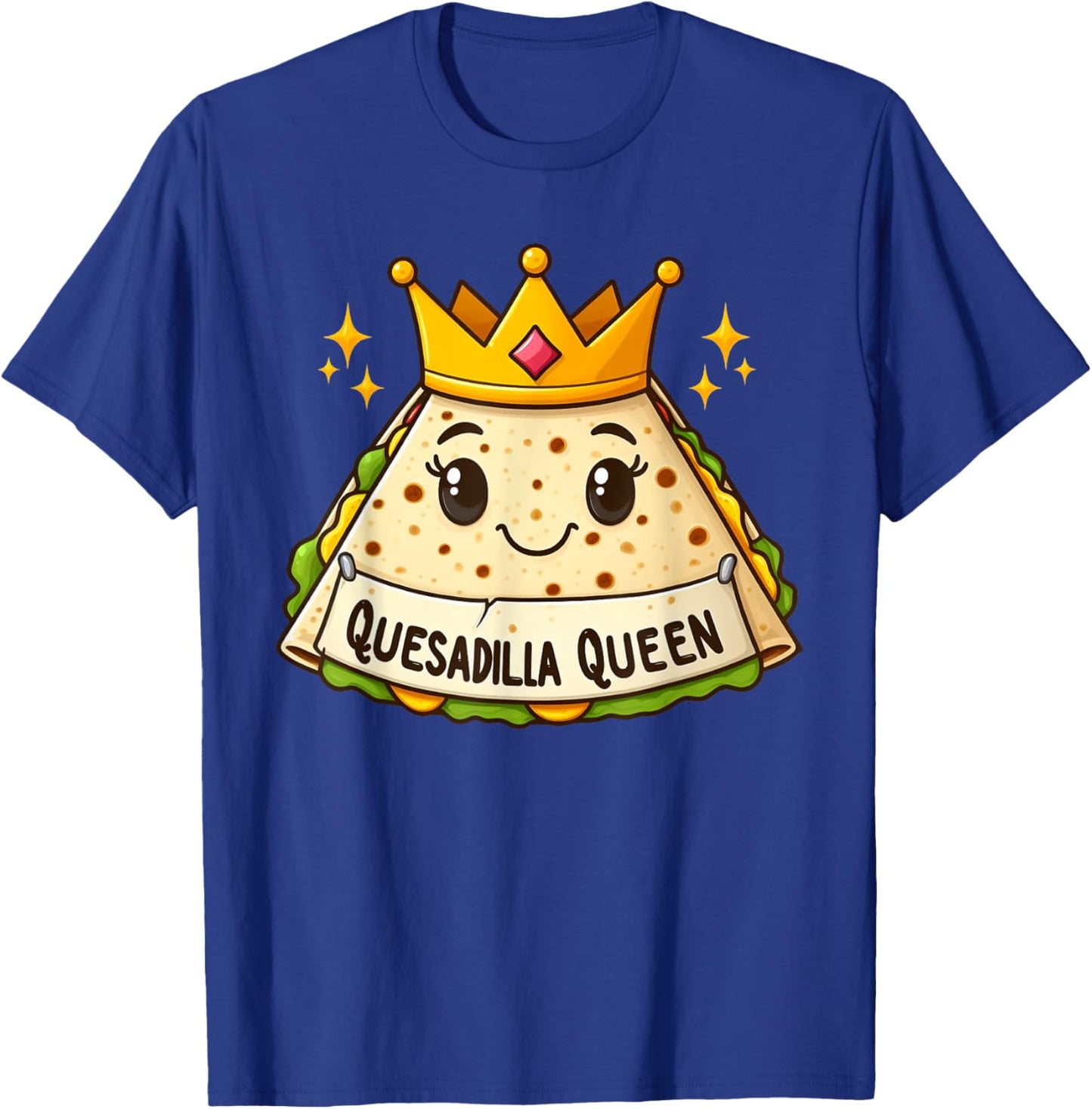Quesadilla Queen Cinco De Mayo Kids Girls Women T-Shirt - T-Shirt | Royal