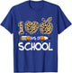 100 Days of School Leopard Teacher Kids 100th Day of School T-Shirt - T-Shirt | Royal