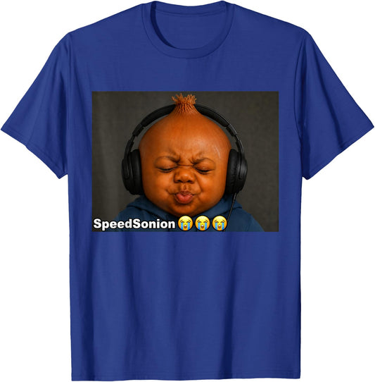 Funny Speed Sonion Ai Baby Speed Son Brainrot Meme T-Shirt - T-Shirt | Royal