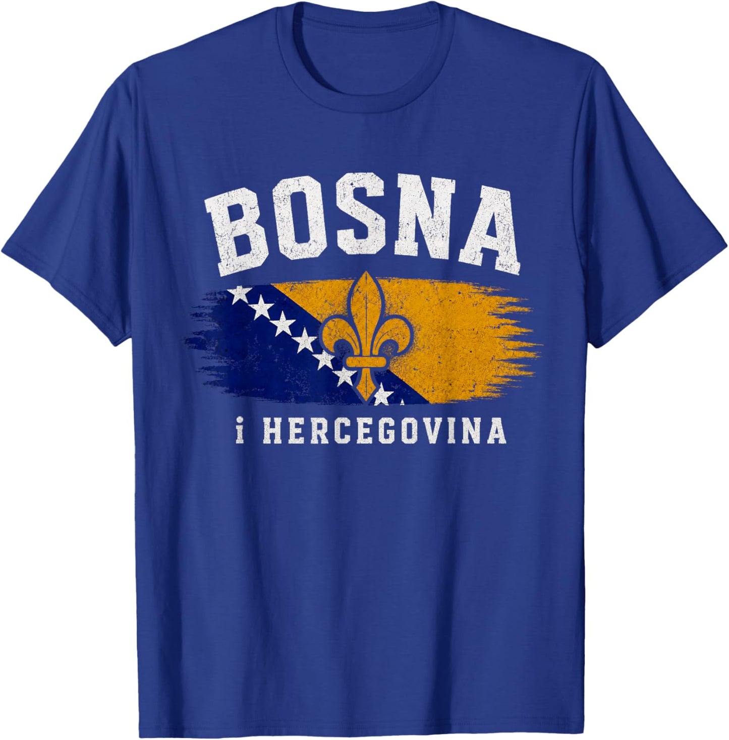 Bosnien-Herzegowina-Lilie, Bosna i Hercegovina Heritage T-Shirt - T-Shirt | Royal