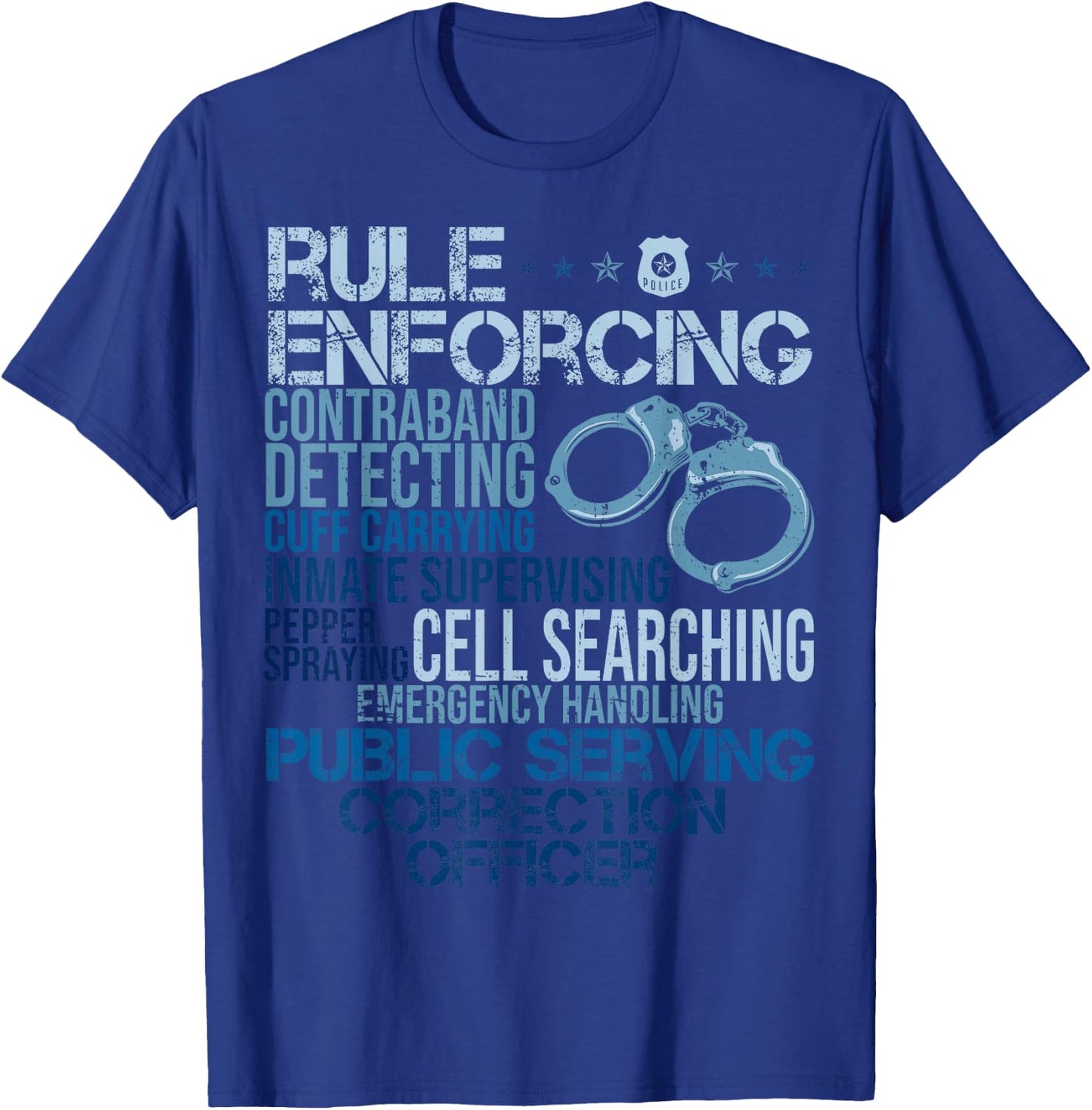 Funny Correction Officer Correctional Officer s T-Shirt - T-Shirt | Royal