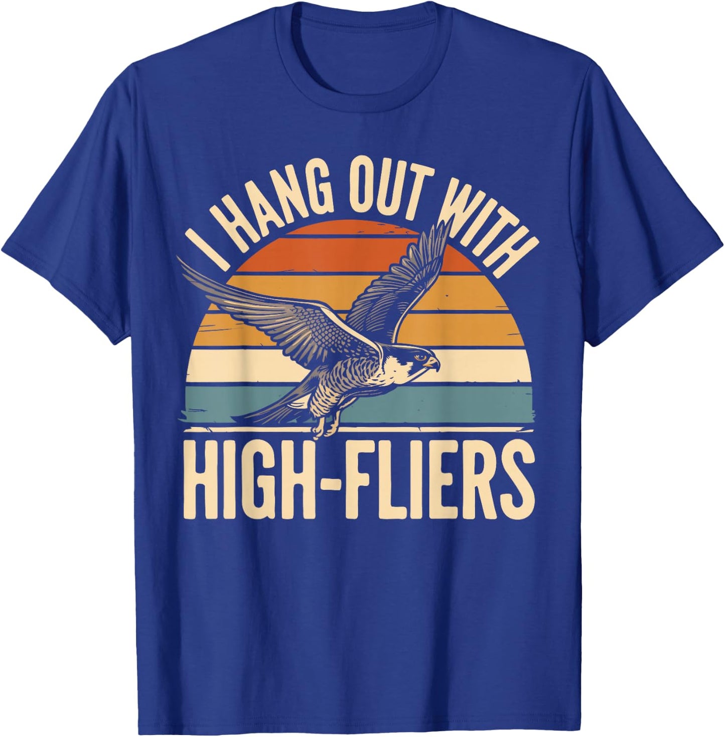 Falconer Falconry Peregrine Falcon T-Shirt - T-Shirt | Royal