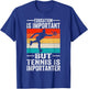 Education Is Important But Tennis Is Importanter Funny T-Shirt - T-Shirt | Royal