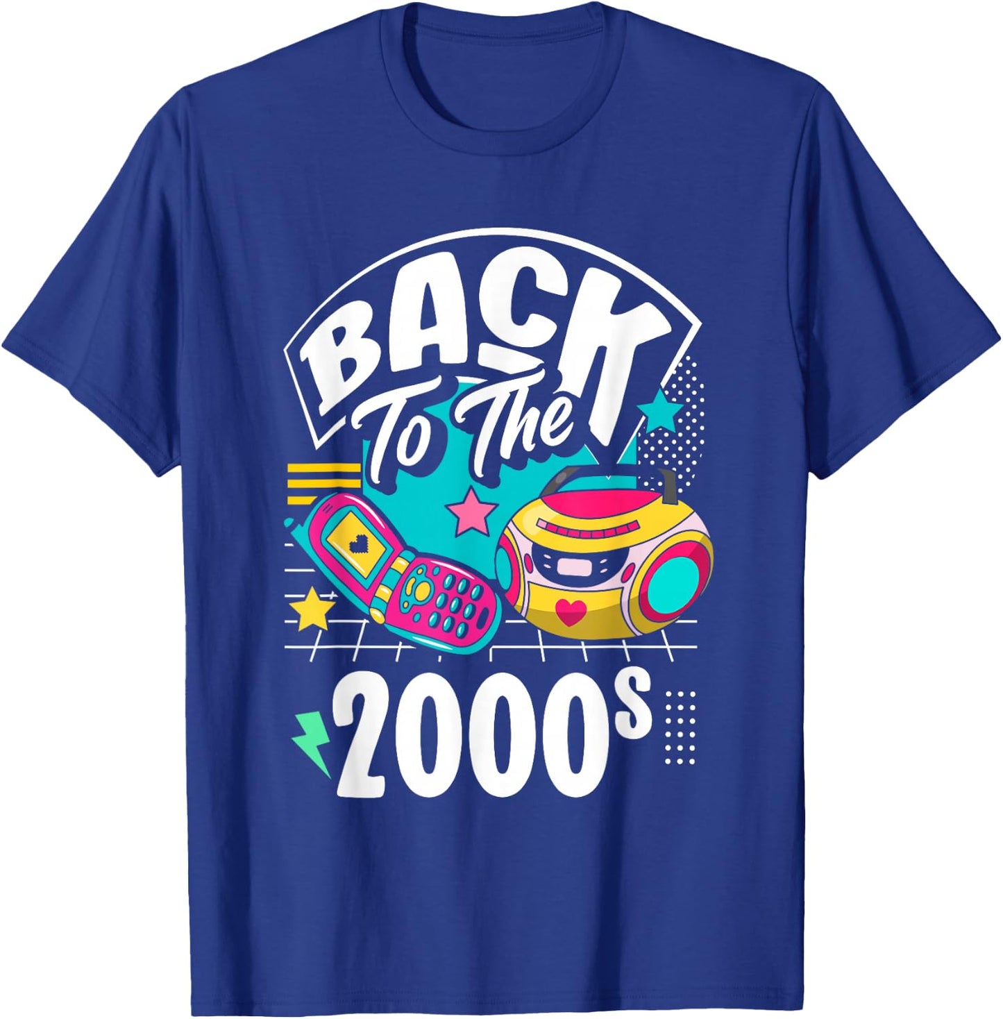 Back to the 2000s vintage two thousand retro 00s , Black, S T-Shirt - T-Shirt | Royal