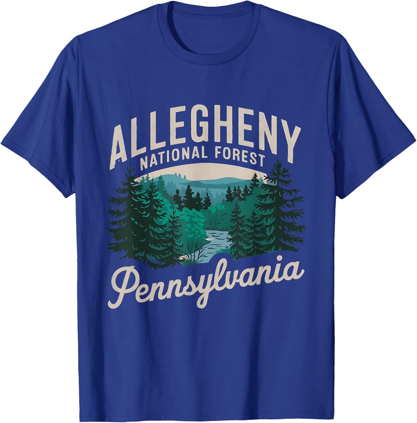 Explore Allegheny National Forest Pennsylvania T-Shirt - T-Shirt | Royal