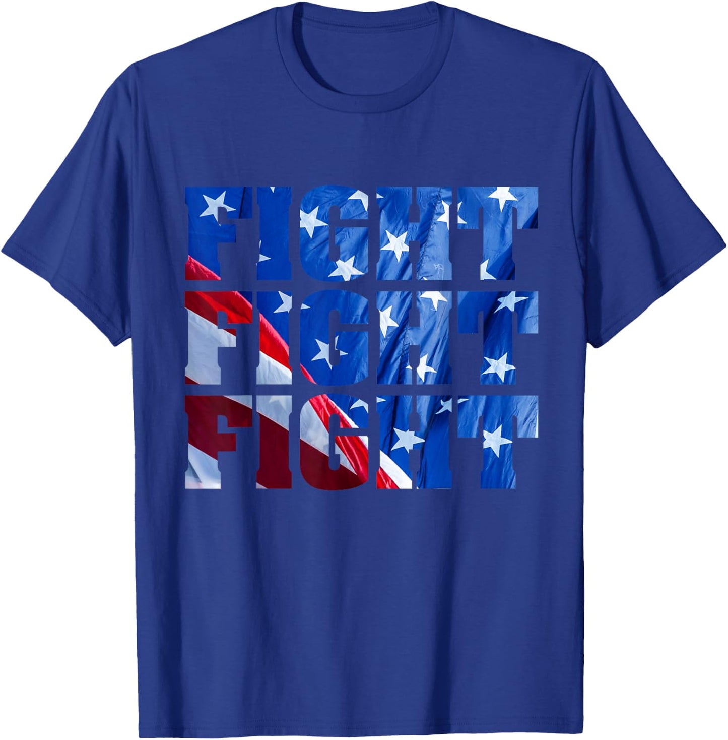 Donald Trump 47 - fight fight , Black, S T-Shirt - T-Shirt | Royal