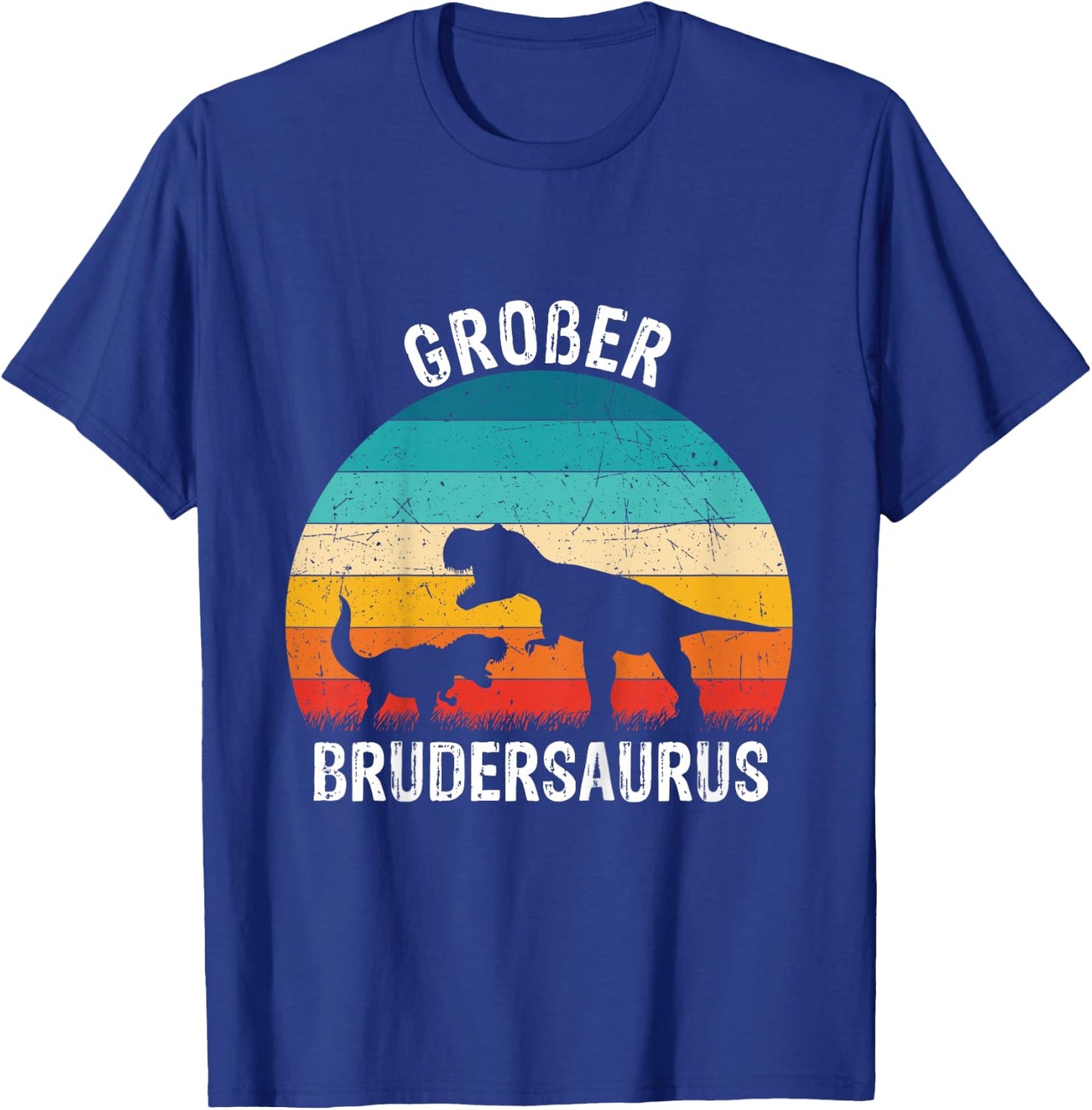 Children's Big Brother 2022/2023 Brudersaurus T-Rex Dino Gift , black T-Shirt - T-Shirt | Royal