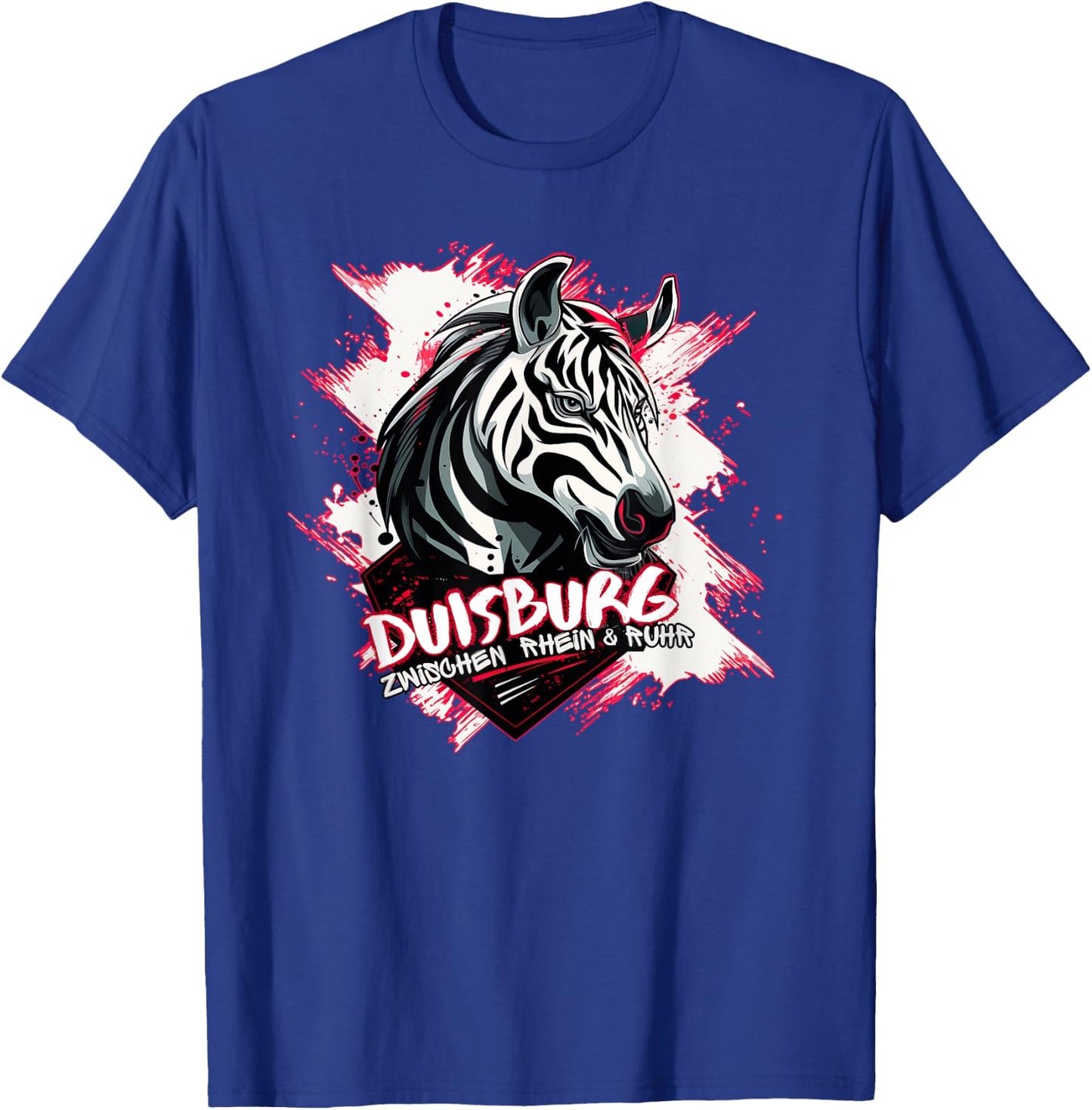 Duisburg Rhein und Ruhr - Das Zebra für Duisburger T-Shirt - T-Shirt | Royal