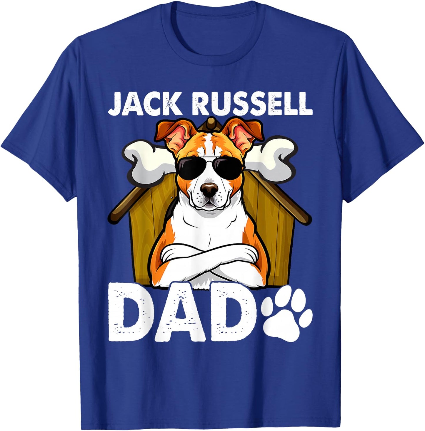 Jack Russell Terrier Dad Male Dogs T-Shirt - T-Shirt | Royal