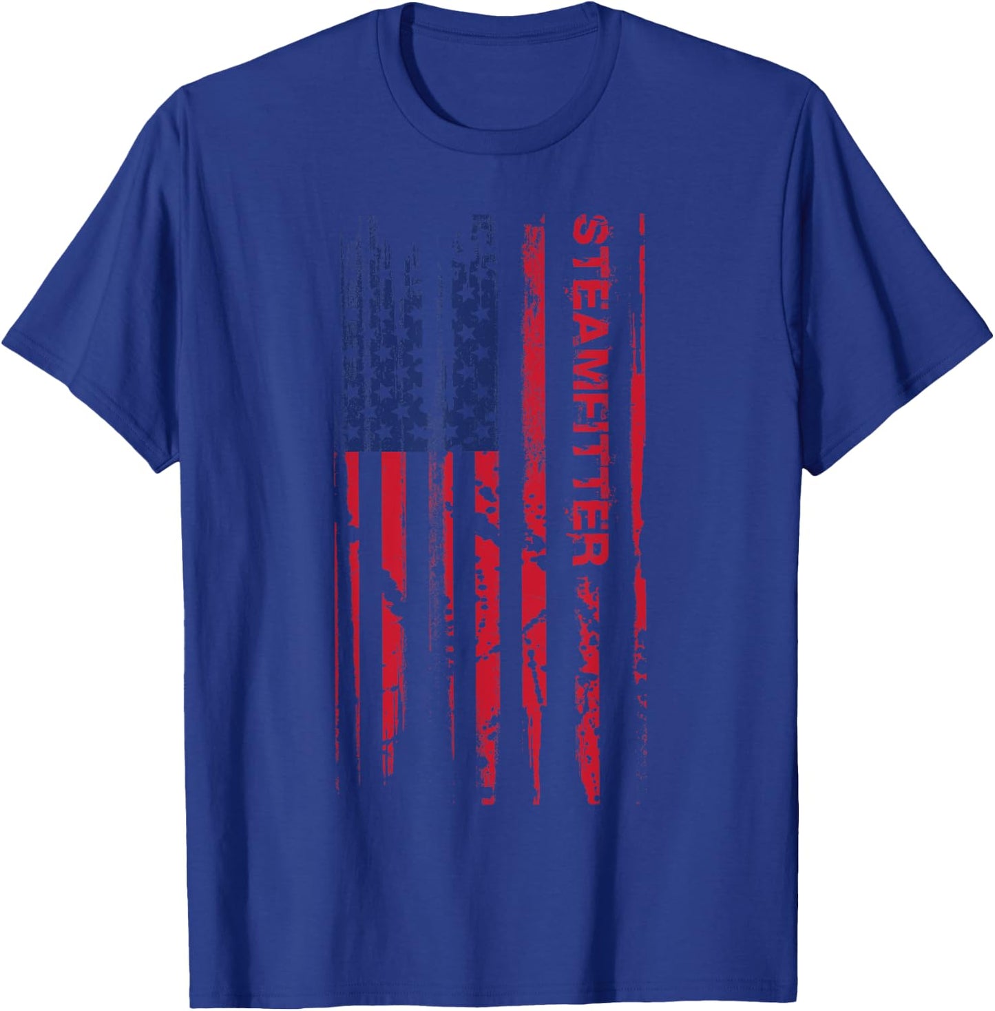 Steamfitter American Flag Freedom Welders Gift T-Shirt - T-Shirt | Royal