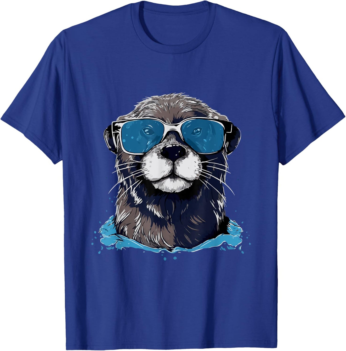 Otter With Sunglasses T-Shirt - T-Shirt | Royal