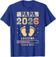 Papa 2026 Loading, Baby Announcement, Expecting Dad T-Shirt - T-Shirt | Royal