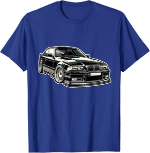 Alte Deutsche Klassische Autos Tuning E36 , Black, S T-Shirt - T-Shirt | Royal