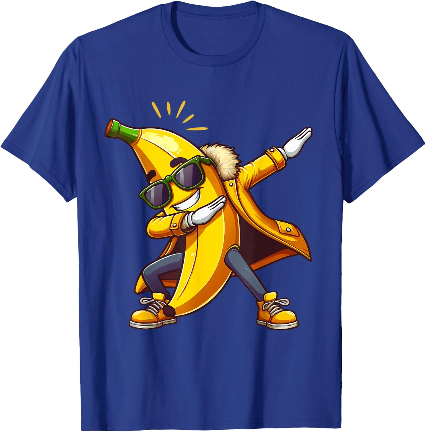 Cool Dab Banana Funny dabbing Yellow Banana Dancing Fruit T-Shirt - T-Shirt | Royal