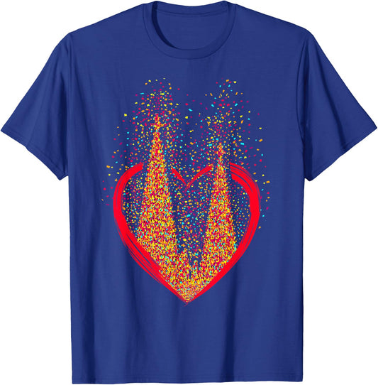 Cologne Cathedral Confetti in the Heart Carnival for Cologne Alaaf Cologne , black T-Shirt - T-Shirt | Royal