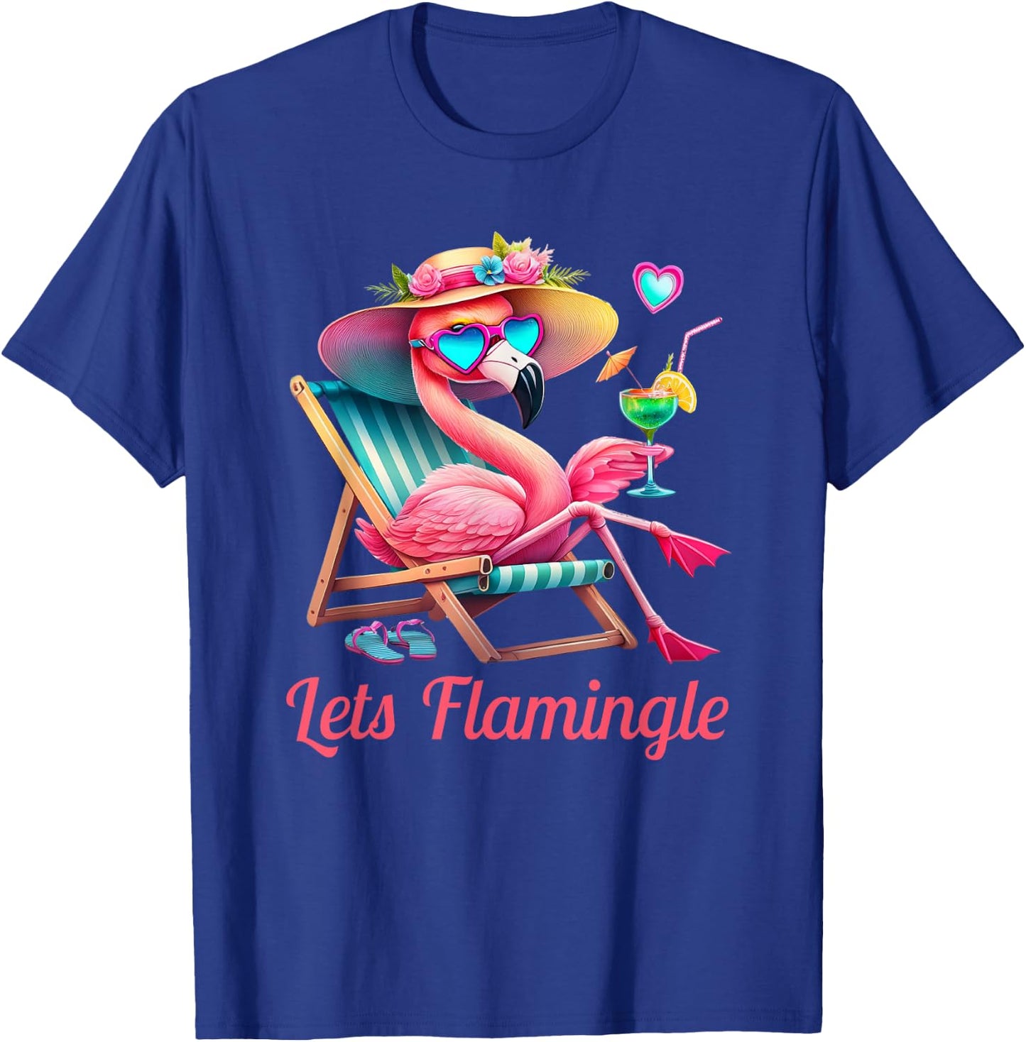 Lets Flamingle T-Shirt - T-Shirt | Royal