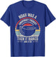Outta Sight! Vintage Retro Noah Was A Conspiracy Theorist Then It Rained Adult , Black, Small T-Shirt - T-Shirt | Royal