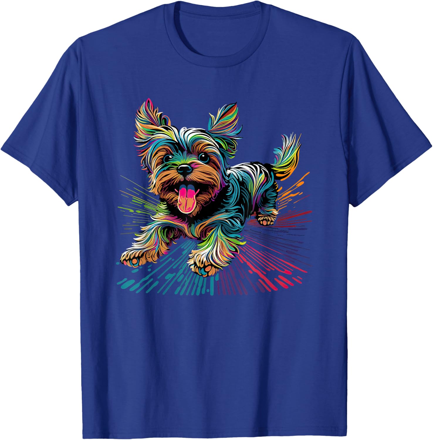 Yorkshire Terrier Dog Owner Cartoon of a Yorkshire Terrier T-Shirt - T-Shirt | Royal