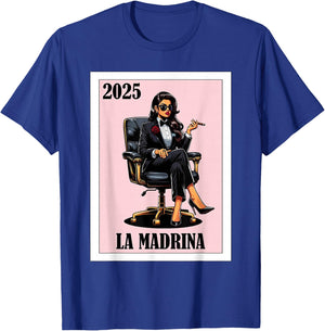 Funny Mexican Baptism Madrina Proposal 2025 - La Madrina T-Shirt - T-Shirt | Royal