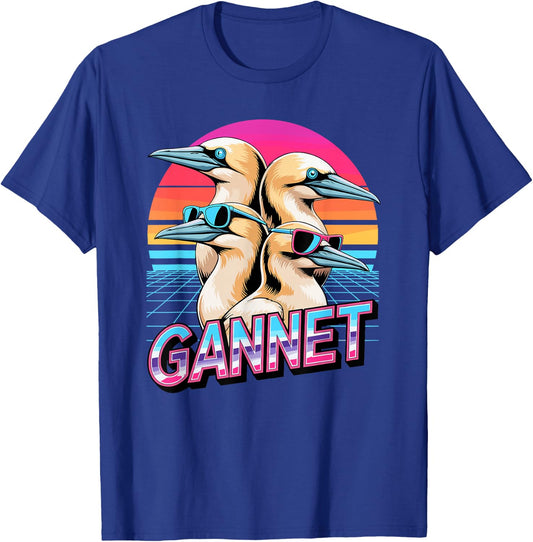 90s Vintage Gannet Bird Gannets T-Shirt - T-Shirt | Royal