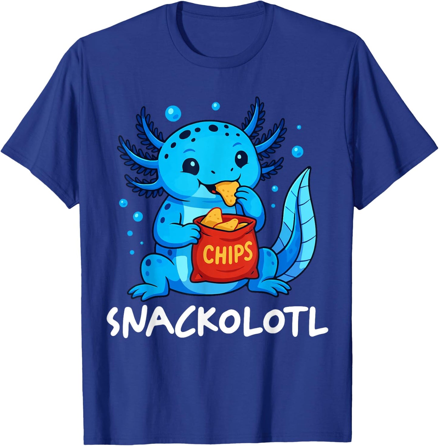 Snackolotl Axolotl Snack T-Shirt - T-Shirt | Royal