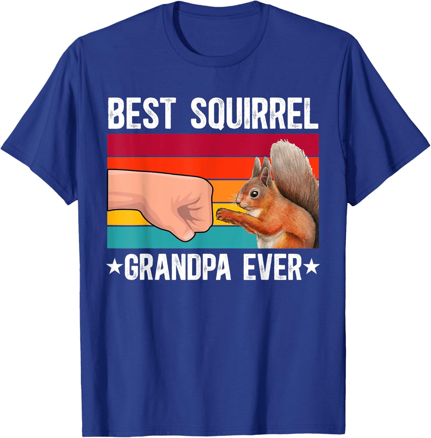 Best Squirrel Grandpa Ever Squirrel Owner Squirrel Lover T-Shirt - T-Shirt | Royal