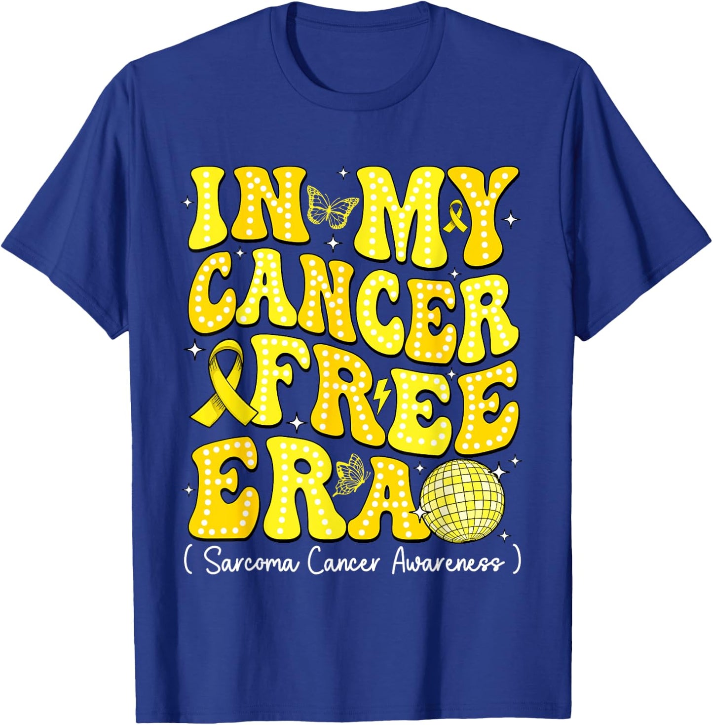 In My Cancer Free Era Dalmatian Dots Sarcoma Cancer T-Shirt - T-Shirt | Royal