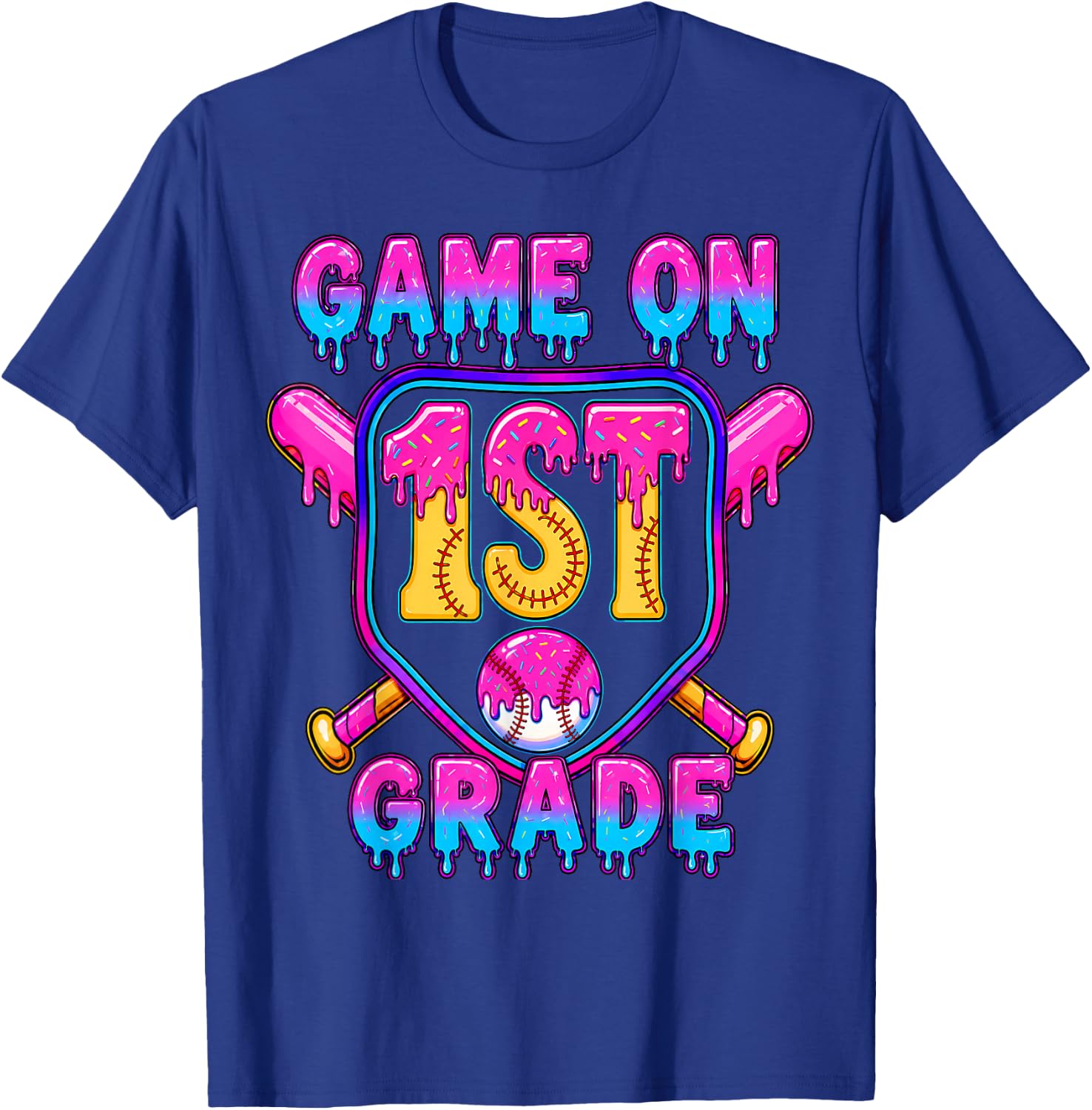 1st Grade for Boys Back to School First Day of First Grade T-Shirt - T-Shirt | Royal