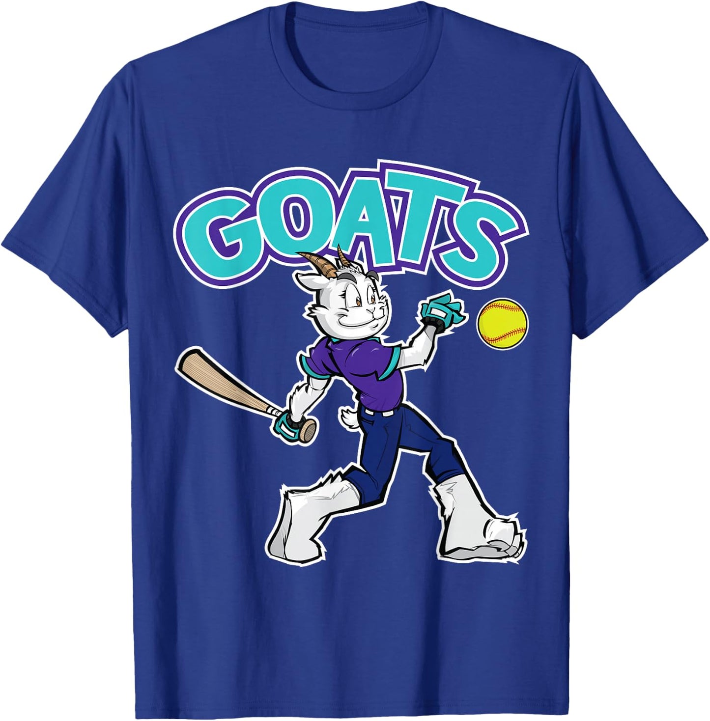 GOATS Softball T-Shirt - T-Shirt | Royal